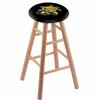 Holland Bar Stool Co Oak Counter Stool, Natural Finish, Wichita State Seat RC24OSNat